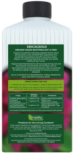 RHS Empathy Ericaceous Seaweed Fertiliser -Plant Series Store RHSEmpathyAfterplant Ericaceous